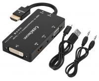 Конвертер HDMI в HDMI/DVI/VGA/Audio