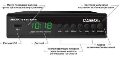Кабельный/Эфирный ресивер Delta Systems DS-950HD+ DVB-T2/С Кабельный/Эфирный ресивер Delta Systems DS-950HD+ DVB-T2/С