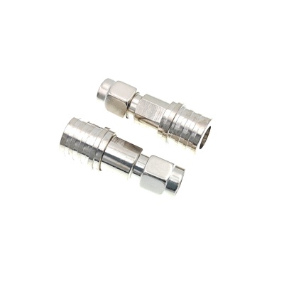 Переходник QMA-male-SMA-male